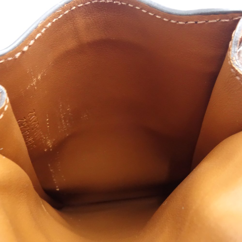 フォンショルダー スマホケース トリオンフ 10G332CQD ポシェット キャンバスxレザー タン/180639【中古】