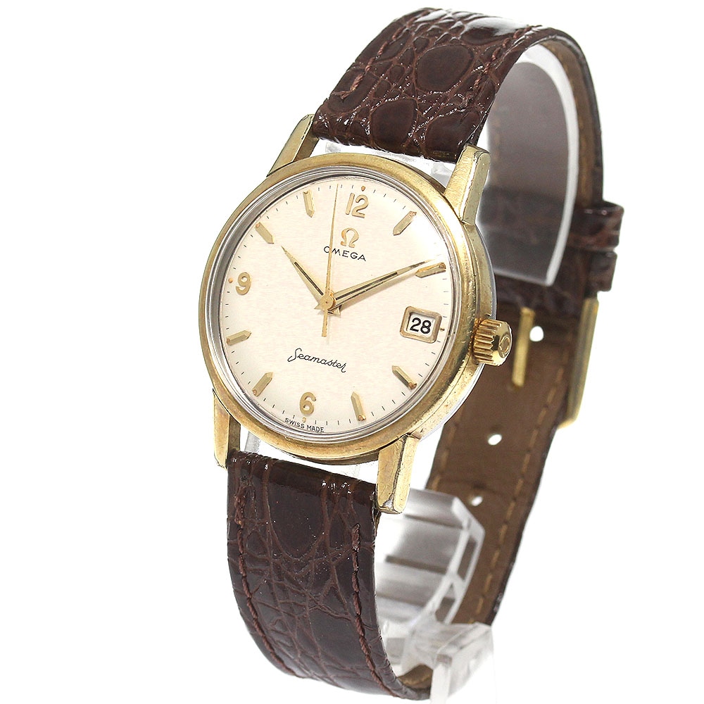 オメガ OMEGA 14384 3 SC シーマスター cal.610 デイト 手巻き メンズ _804619【中古】