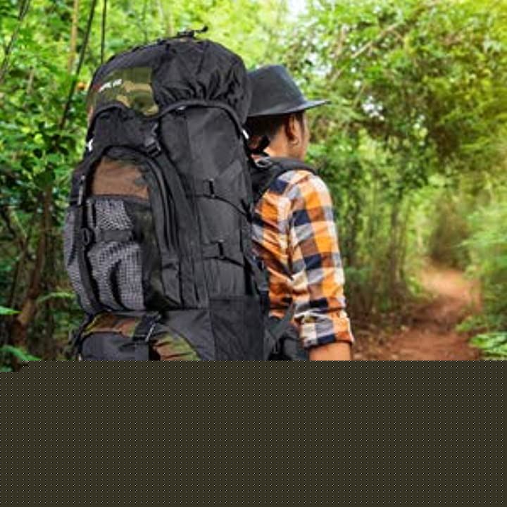 バックパック 55L 防水 大容量 レインカバー ザック 長期旅行 防災 災害(カモフラージュ, Free Size)