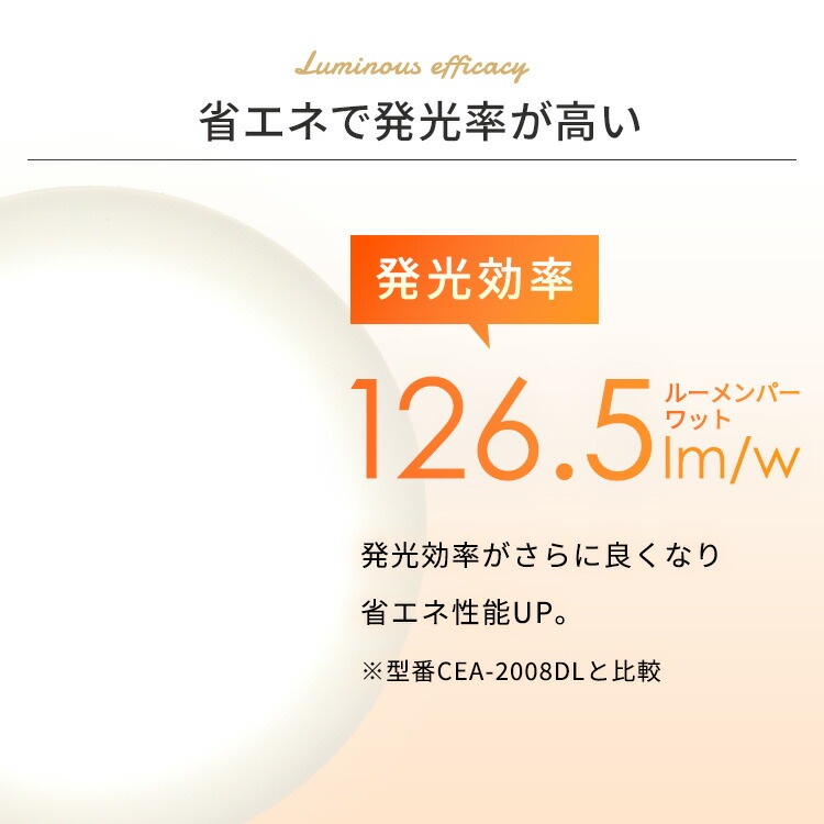 【公式】 【2個セット】 シーリングライト 8畳 調光 調色 CEA-2308DL LEDシーリングライト 照明器具 照明 天井照明 LED 節電 省エネ おしゃれ リビング 電球色 メガ割