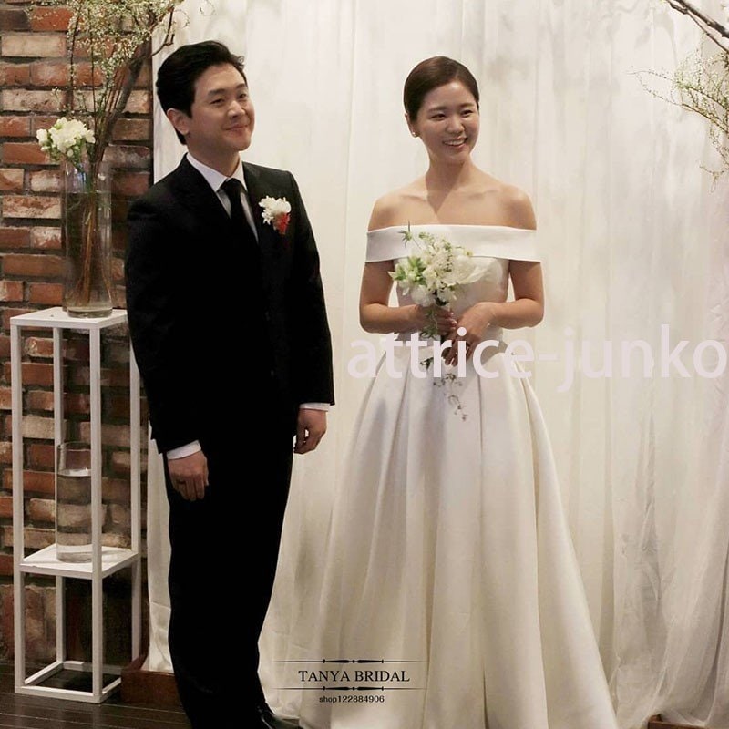 ウエディングドレス 結婚式ドレス 白 二次会 レース 安い エンパイア 花嫁 フォトウエディング ビ