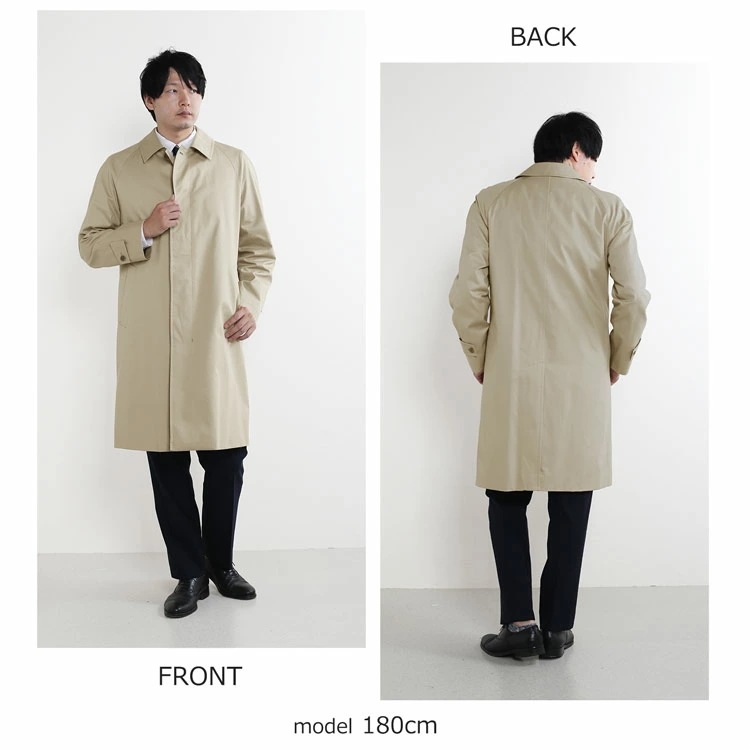 ステンカラーコート 中綿ライナー付き ツイルコート メンズコート コットン100% メンズ ビジネス スプリングコート 中綿 ライナー付き 綿100％ 大きいサイズ コットン きれいめ 通勤 仕事 ア