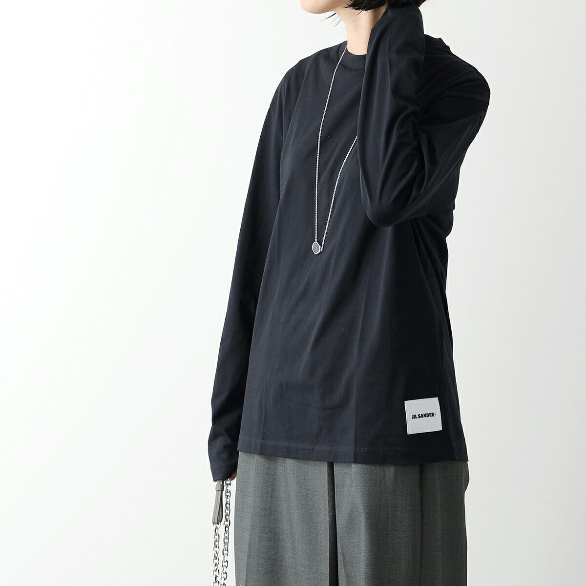 JIL SANDER+ ジルサンダー プラス 長袖Tシャツ 【3枚組】J47GC0002 JTN254 レディース 3枚セット ロンT コットン クルーネック