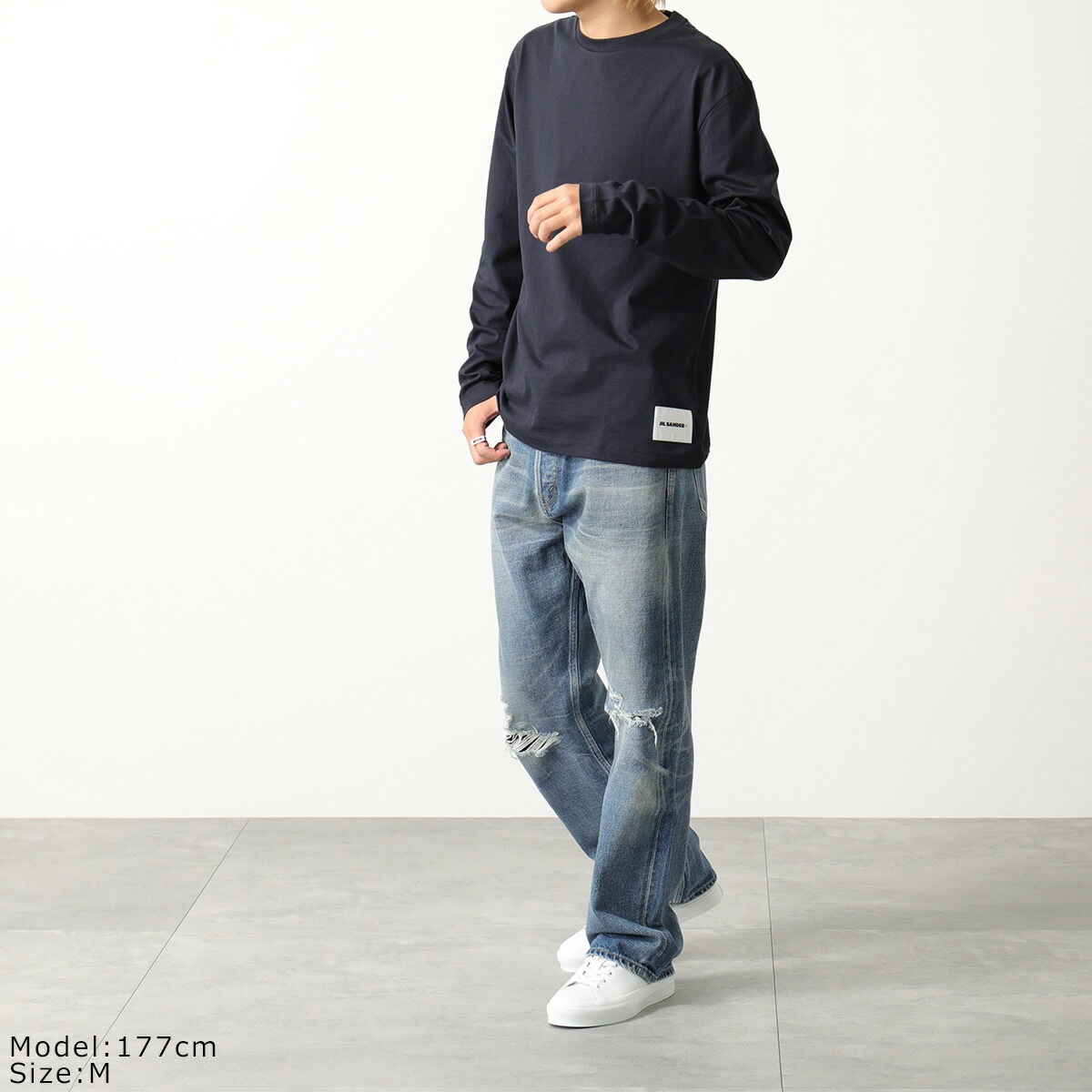 JIL SANDER+ ジルサンダー プラス 長袖Tシャツ 【3枚組】J47GC0002 JTN254 レディース 3枚セット ロンT コットン クルーネック