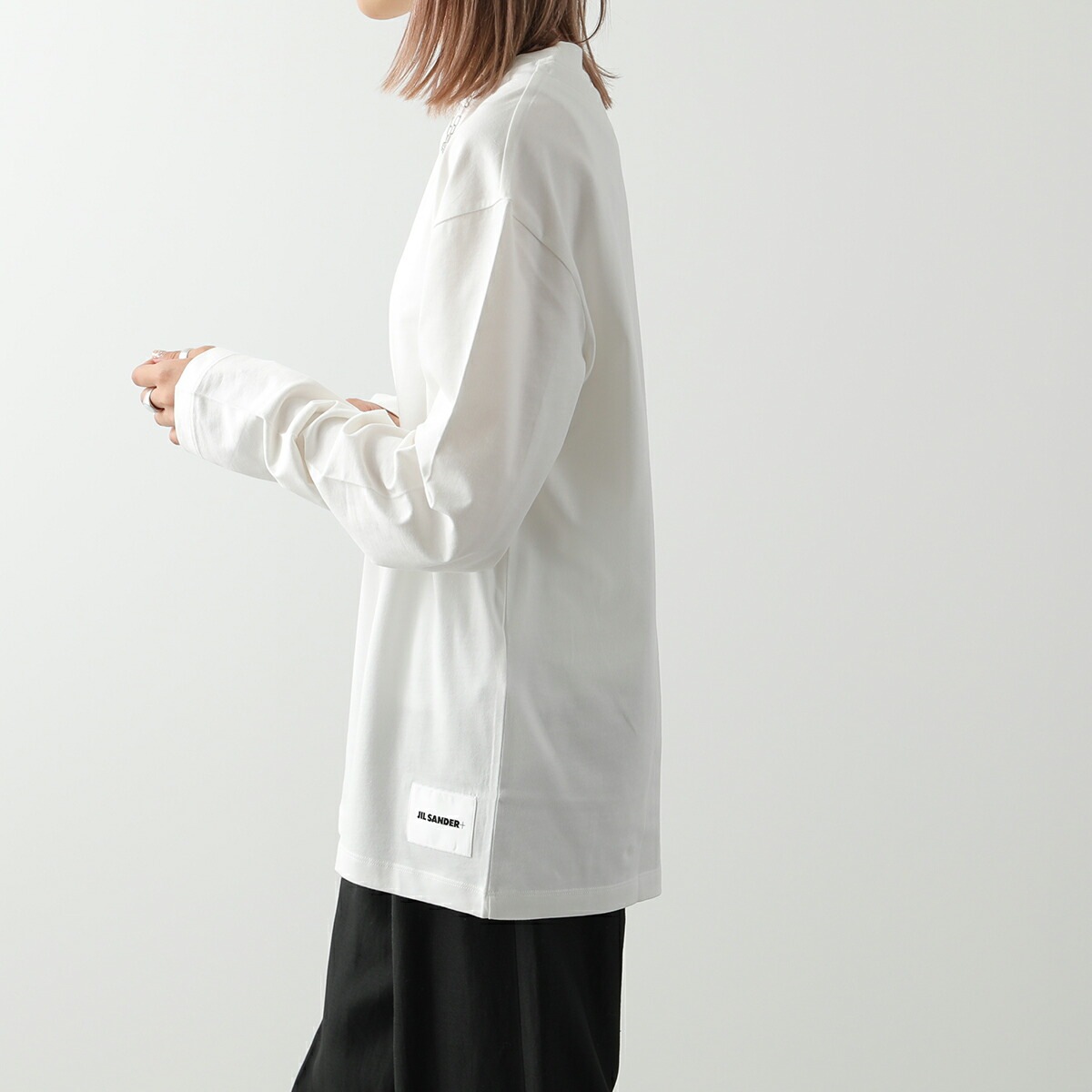 JIL SANDER+ ジルサンダー プラス 長袖Tシャツ 【3枚組】J47GC0002 JTN254 レディース 3枚セット ロンT コットン クルーネック