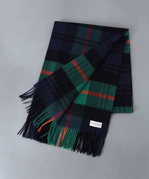 [最安値挑戦]ストール 「Johnstons of Elgin」カシミヤ チェック ストール レディース