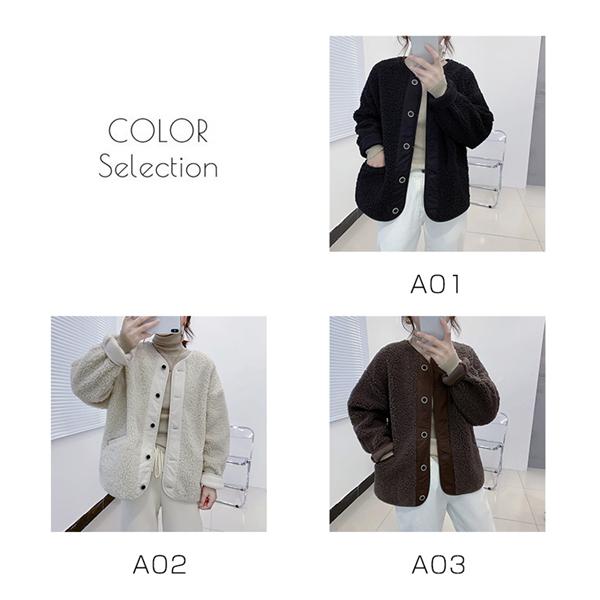 超人気ボアジャケットレディースボアブルゾンアウターフリース冬防寒防風あったか暖かい大きいサイズモコモコ韓国風モッズコート