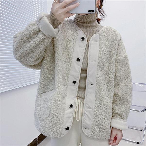 超人気ボアジャケットレディースボアブルゾンアウターフリース冬防寒防風あったか暖かい大きいサイズモコモコ韓国風モッズコート