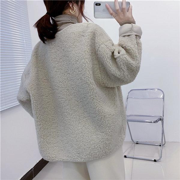 超人気ボアジャケットレディースボアブルゾンアウターフリース冬防寒防風あったか暖かい大きいサイズモコモコ韓国風モッズコート