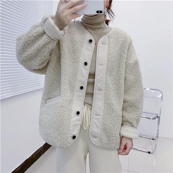 超人気ボアジャケットレディースボアブルゾンアウターフリース冬防寒防風あったか暖かい大きいサイズモコモコ韓国風モッズコート