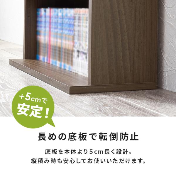 本棚 大容量 おしゃれ cdラック コミックラック スリム 漫画収納 ディスプレイラック 木目 ウォールラック 60cm 棚 収納棚 薄型 2点セット