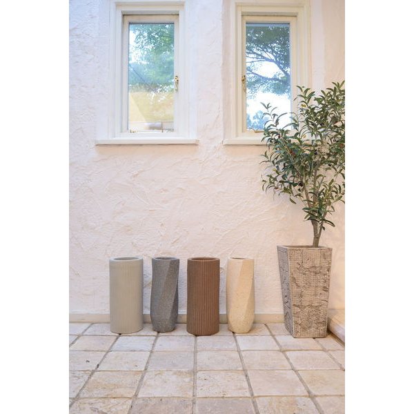 東谷 傘たて W16×D16×H40 グレー/アイボリー 陶器 CLY-11