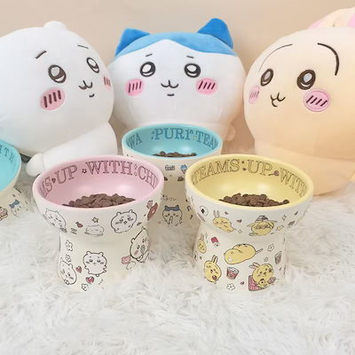 Qoo10] ちいかわフードボウル 高さがある 犬 猫 : 食器・給水器