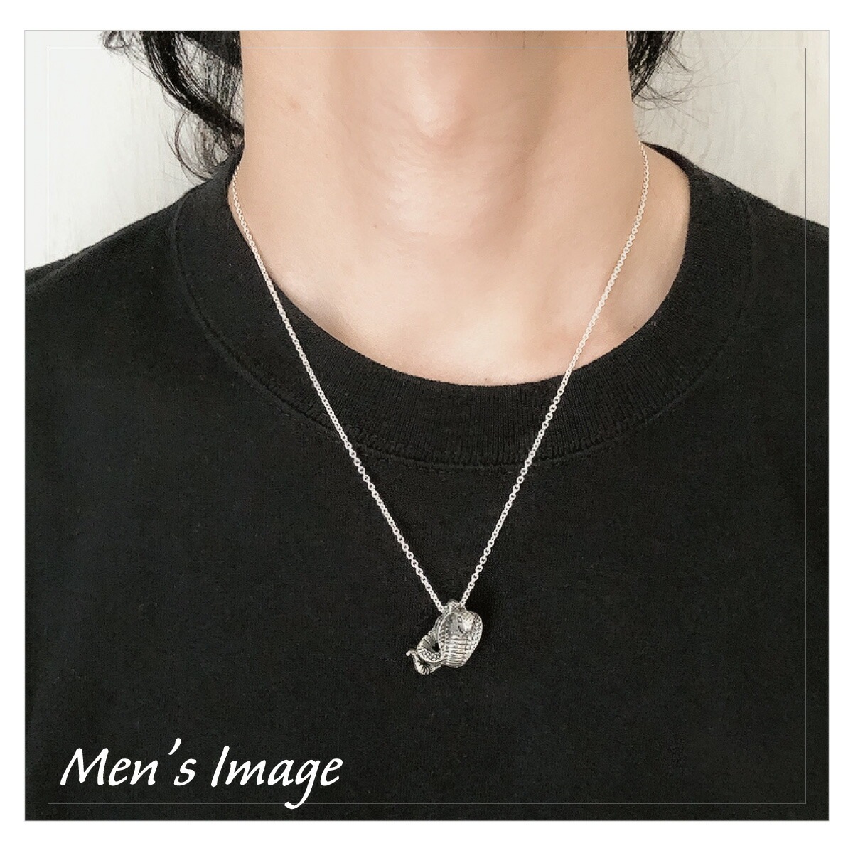 ネックレス メンズ シルバー925 コブラ 蛇 ヘビ アズキチェーン 大ぶり ごつめ ネックレス メンズ シルバー925 コブラ 蛇 ヘビ アズキチェーン 大ぶり ごつめ