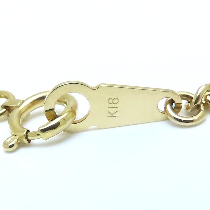 喜平ネックレス K18YG イエローゴールド メンズ 2面 シングル 50cm 10.2g/76278【中古】