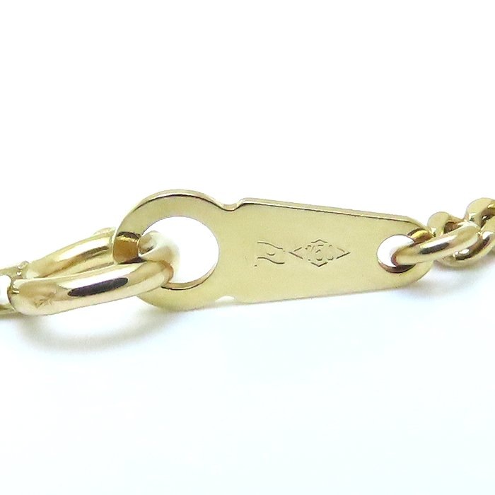 喜平ネックレス K18YG イエローゴールド メンズ 2面 シングル 50cm 10.2g/76278【中古】
