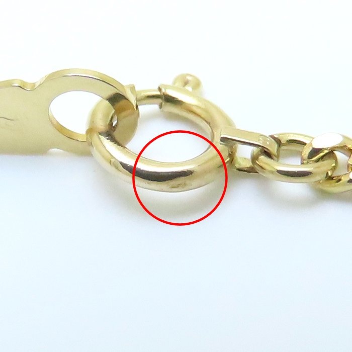 喜平ネックレス K18YG イエローゴールド メンズ 2面 シングル 50cm 10.2g/76278【中古】