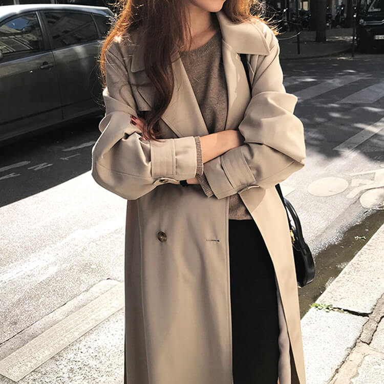 トレンチコート レディース コート ロング 秋コート 春コート ロングコート ロング丈 ダブル 秋 春 トレンチコート レディース コート ロング 秋コート 春コート ロングコート ロング丈 ダブル 秋 春