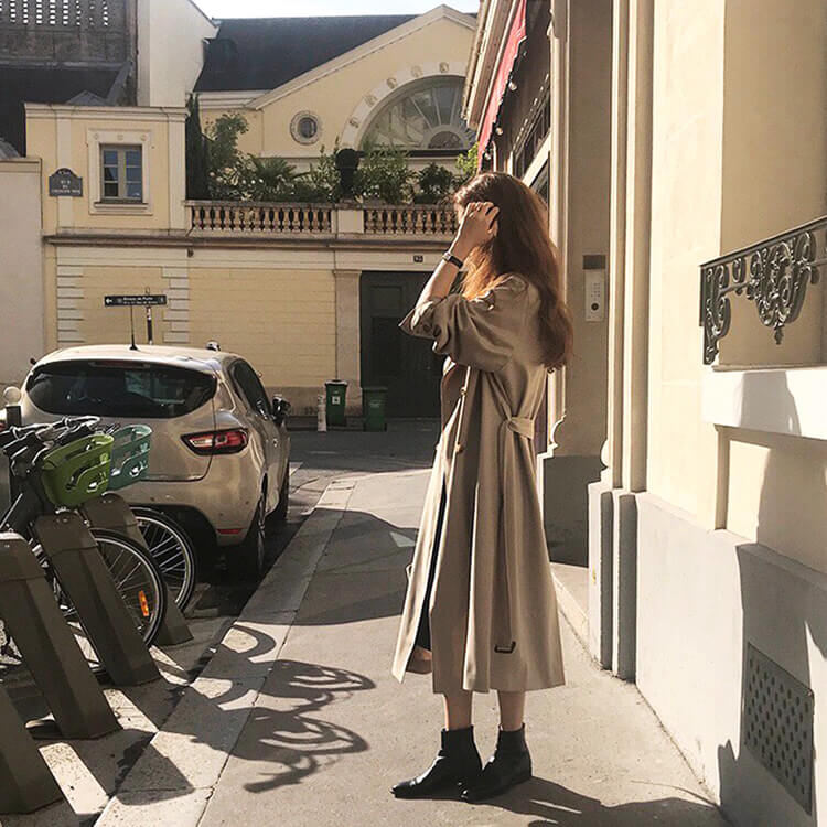 トレンチコート レディース コート ロング 秋コート 春コート ロングコート ロング丈 ダブル 秋 春 トレンチコート レディース コート ロング 秋コート 春コート ロングコート ロング丈 ダブル 秋 春