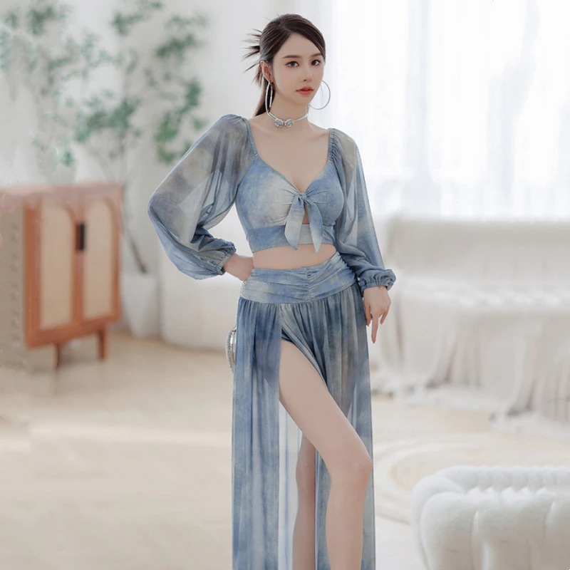 25新作 シンプル 水着 体型カバー UVカット 三点セット ワンピース水着 オールインワン水着 カップ付きインナー 水着