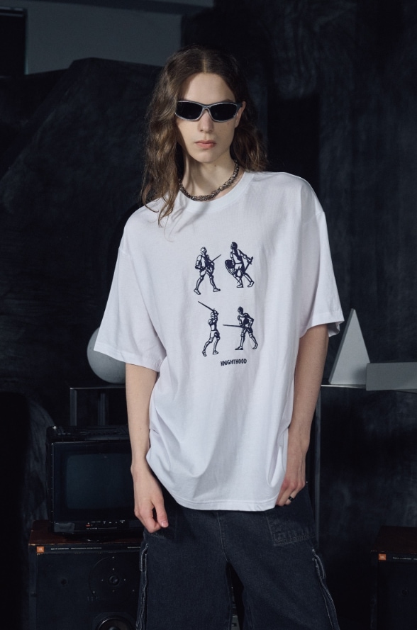 【CPGN STUDIO】23SS★ Night Hood Embroidery Short Sleeve Tee CPGN STUDIO】23SS☆ Night Hood Embroidery Short Sleeve Tee