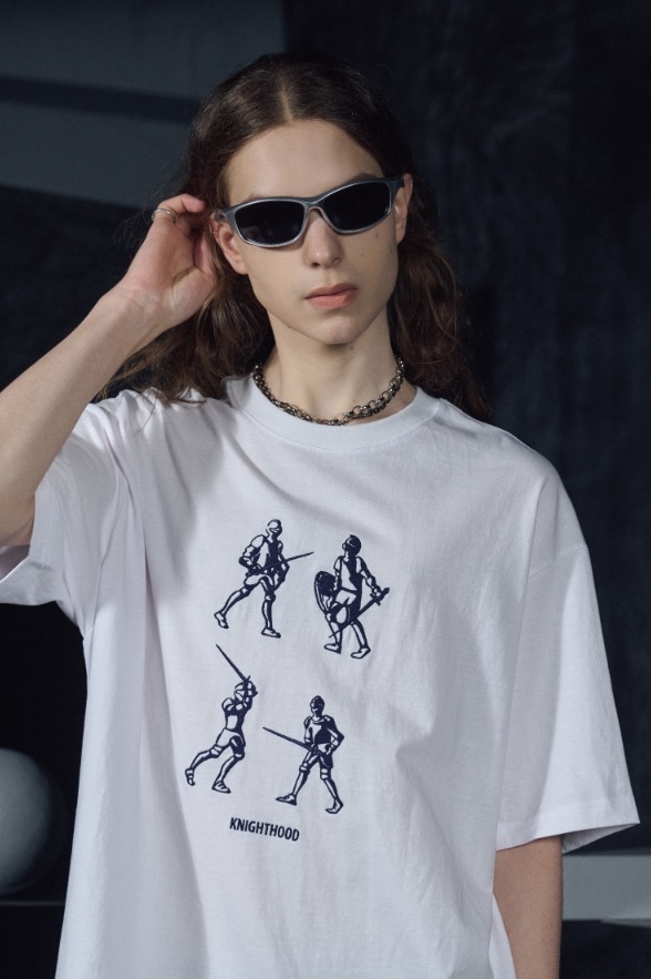 【CPGN STUDIO】23SS★ Night Hood Embroidery Short Sleeve Tee CPGN STUDIO】23SS☆ Night Hood Embroidery Short Sleeve Tee