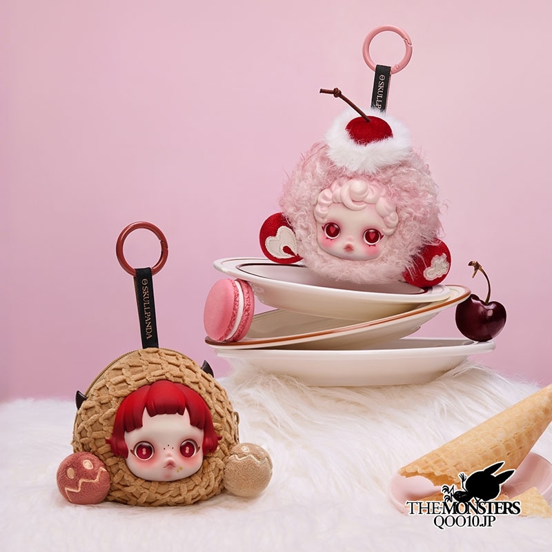 POPMART Skullpanda イヤホンケース スカルパンダ Qoo10] POP MART Bluetoothイヤホン ケース 不眠