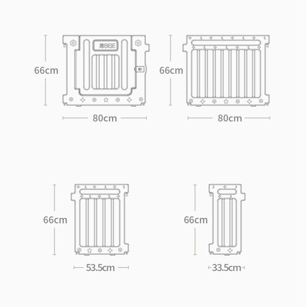 ベビーサークル ハイタイプ 180cm×200cm滑り止め付 扉付き 置くだけ 遊び場 滑り止め 簡単組立 子供 大きい 長方形 大型 シンプル おしゃれ ベビーフェンス