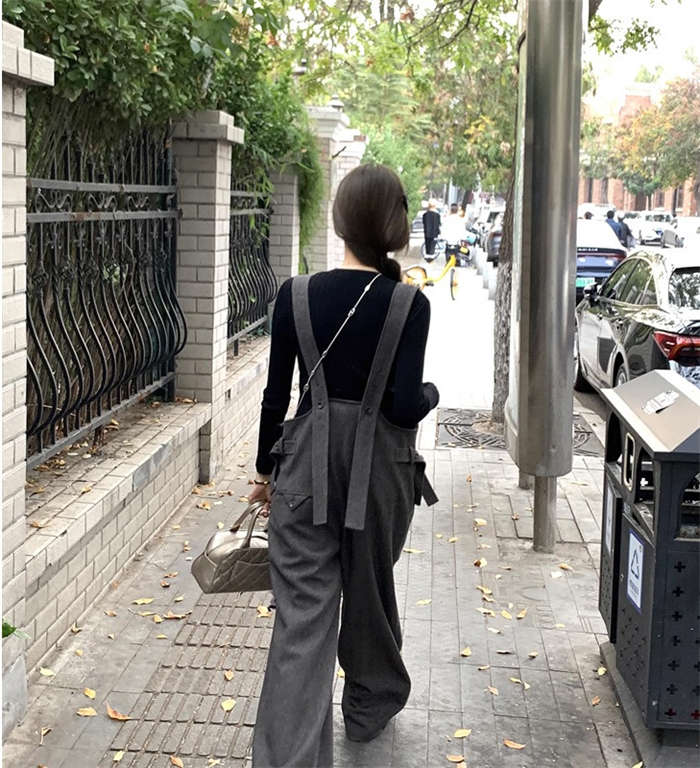 Salopette pants 着るだけで おしゃれムード漂う サロペットパンツ 20代 30代