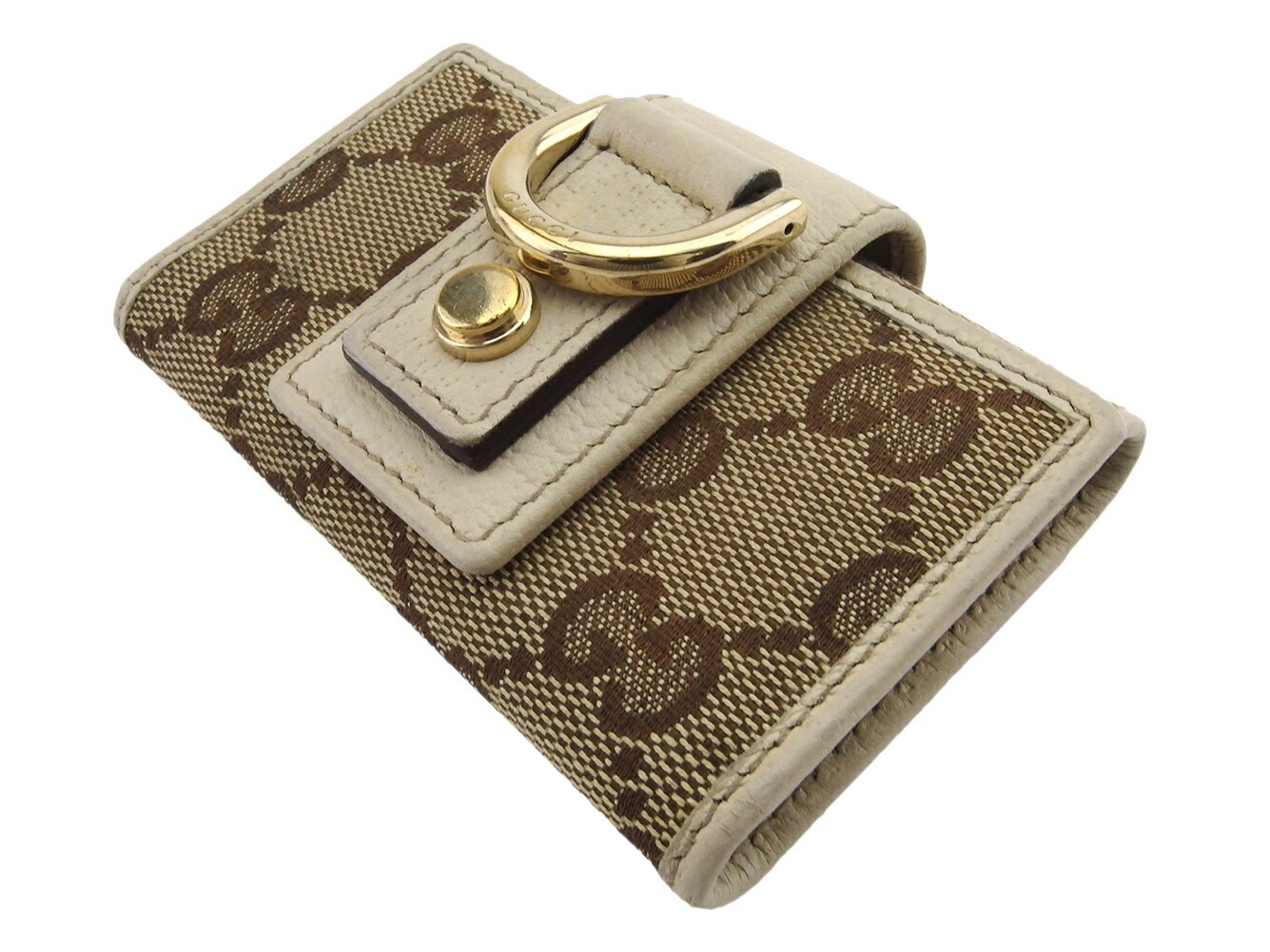 グッチ キーケース 6連キーケース レディース メンズ GGキャンバス GUCCI 中古