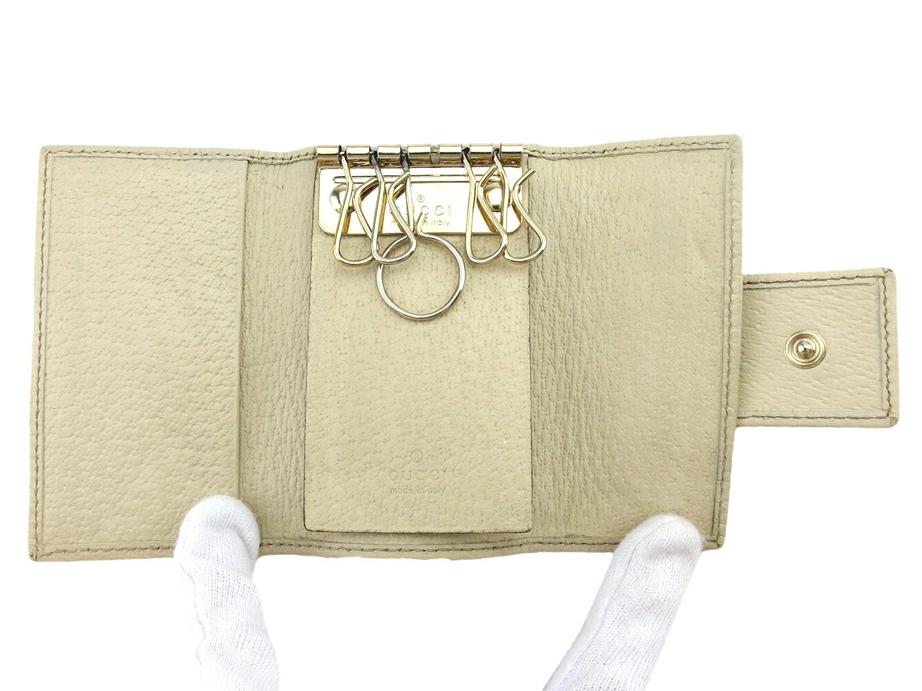 グッチ キーケース 6連キーケース レディース メンズ GGキャンバス GUCCI 中古