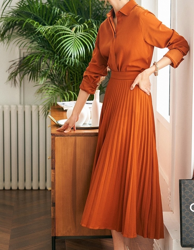 ワンピース シャツワンピース プリーツ ロングワンピース 長袖 フォーマルワンピース ロング丈 きれいめ 大人 上品 おしゃれ エレガント フォーマル 春 秋 OL デート お出かけ 休日 ワンピース シャツワンピース プリーツ ロングワンピース 長袖 フォーマルワンピース ロング丈 きれいめ 大人 上品 おしゃれ エレガント フォーマル 春 秋 OL デート お出かけ 休日