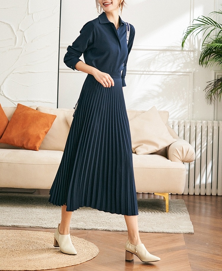 ワンピース シャツワンピース プリーツ ロングワンピース 長袖 フォーマルワンピース ロング丈 きれいめ 大人 上品 おしゃれ エレガント フォーマル 春 秋 OL デート お出かけ 休日 ワンピース シャツワンピース プリーツ ロングワンピース 長袖 フォーマルワンピース ロング丈 きれいめ 大人 上品 おしゃれ エレガント フォーマル 春 秋 OL デート お出かけ 休日