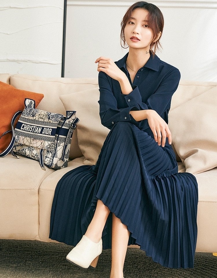 ワンピース シャツワンピース プリーツ ロングワンピース 長袖 フォーマルワンピース ロング丈 きれいめ 大人 上品 おしゃれ エレガント フォーマル 春 秋 OL デート お出かけ 休日 ワンピース シャツワンピース プリーツ ロングワンピース 長袖 フォーマルワンピース ロング丈 きれいめ 大人 上品 おしゃれ エレガント フォーマル 春 秋 OL デート お出かけ 休日