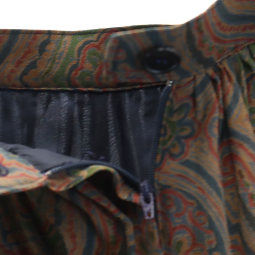 日本製 総柄 ミニ丈 フレアスカート 40 レディース