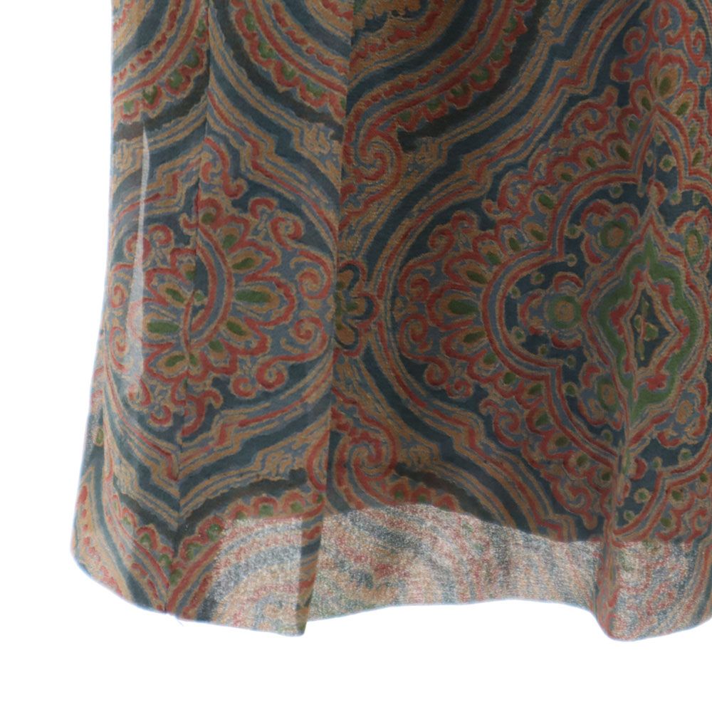 日本製 総柄 ミニ丈 フレアスカート 40 レディース