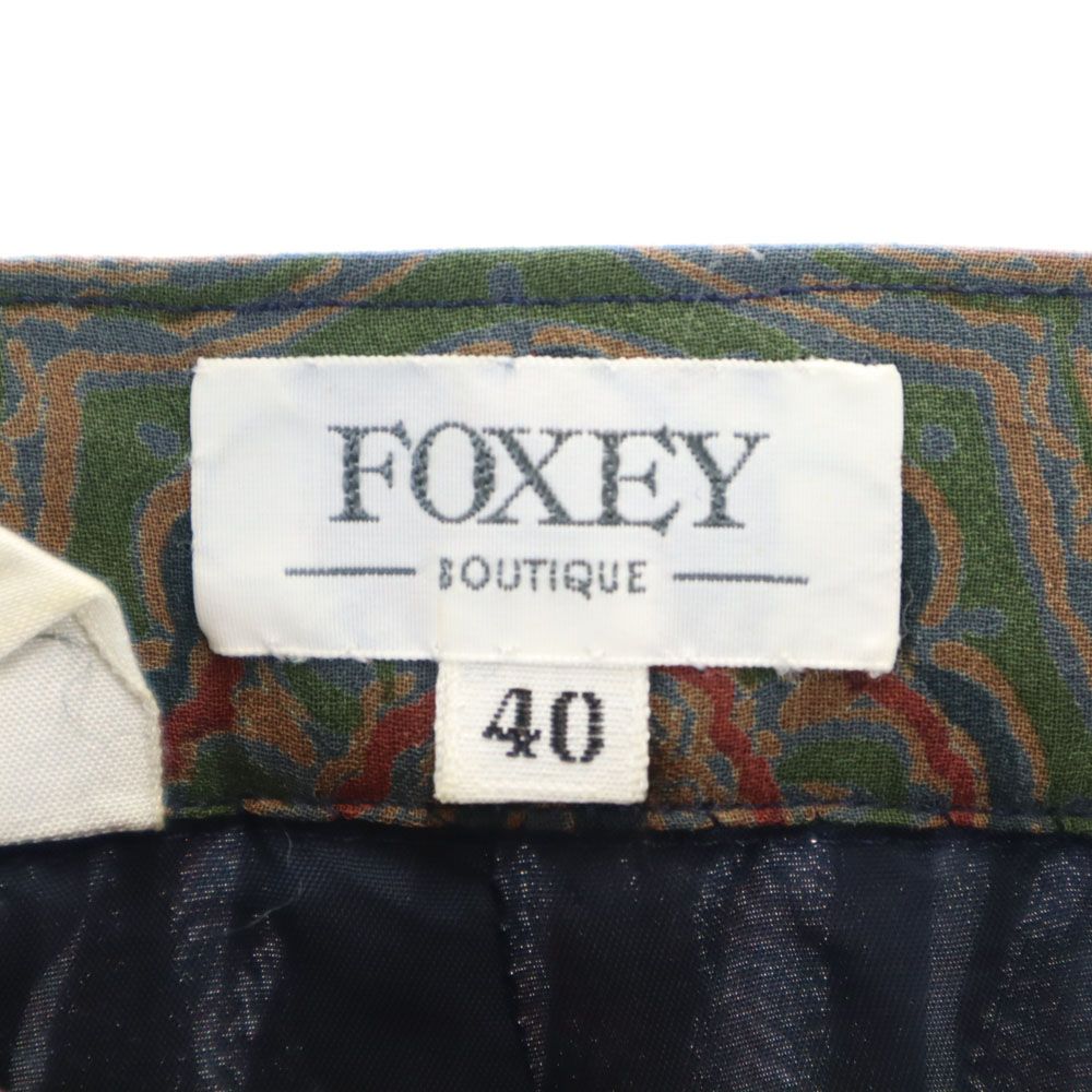 日本製 総柄 ミニ丈 フレアスカート 40 レディース