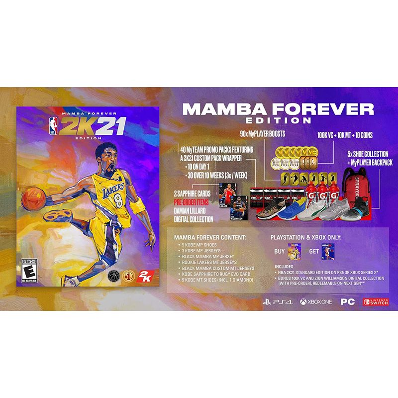 NBA 2K21 Mamba For : テレビゲーム 新品大得価