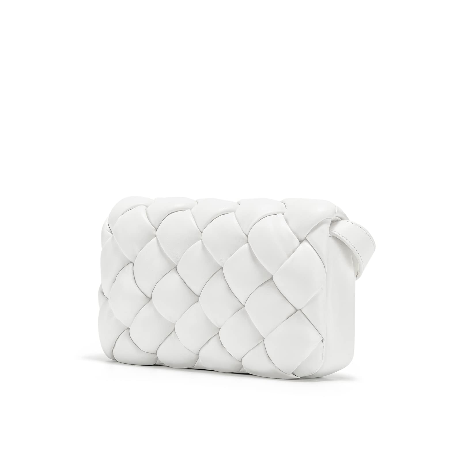 [JW PEI] Maze ショルダーバッグ レディース 斜めがけバッグ 長さ調節可能 シンプル 軽量 ショルダー 小さめ (ホワイト)