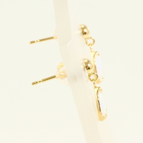 K18 18金 YG ピアス オパール ジュエリー 中古