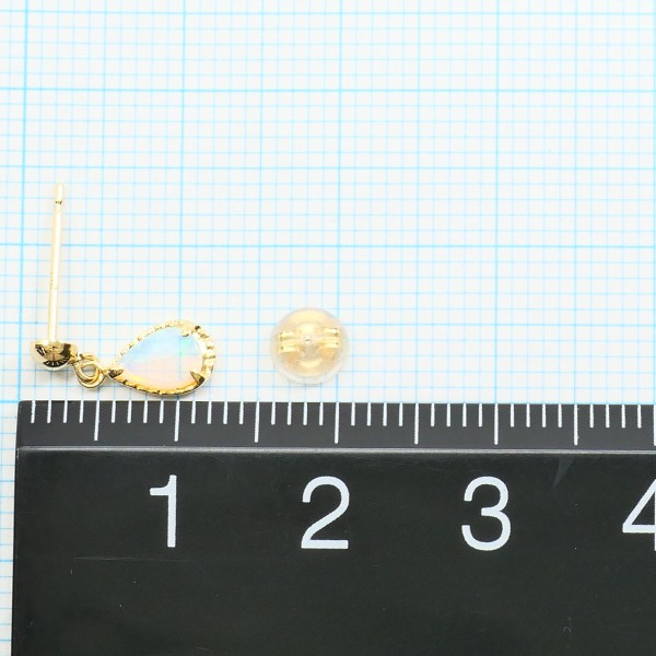 K18 18金 YG ピアス オパール ジュエリー 中古