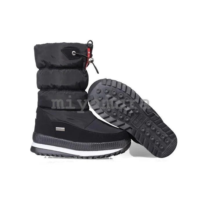 大人の魅力スノーブーツメンズスノーシューズ裏ボアミドルブーツウインターブーツ撥水防滑防寒暖かい保温釣り雪遊び billgavett.com