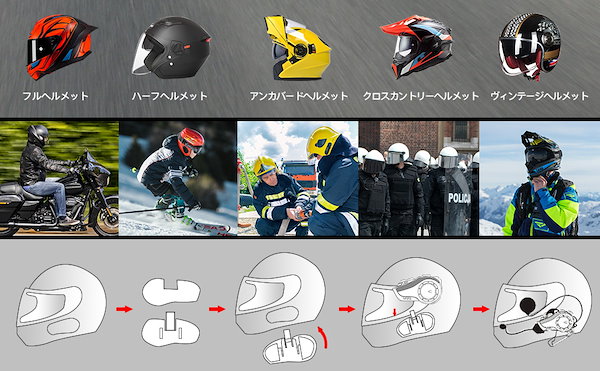 Qoo10] Amison バイクインカム 最大10人同時通話 最大