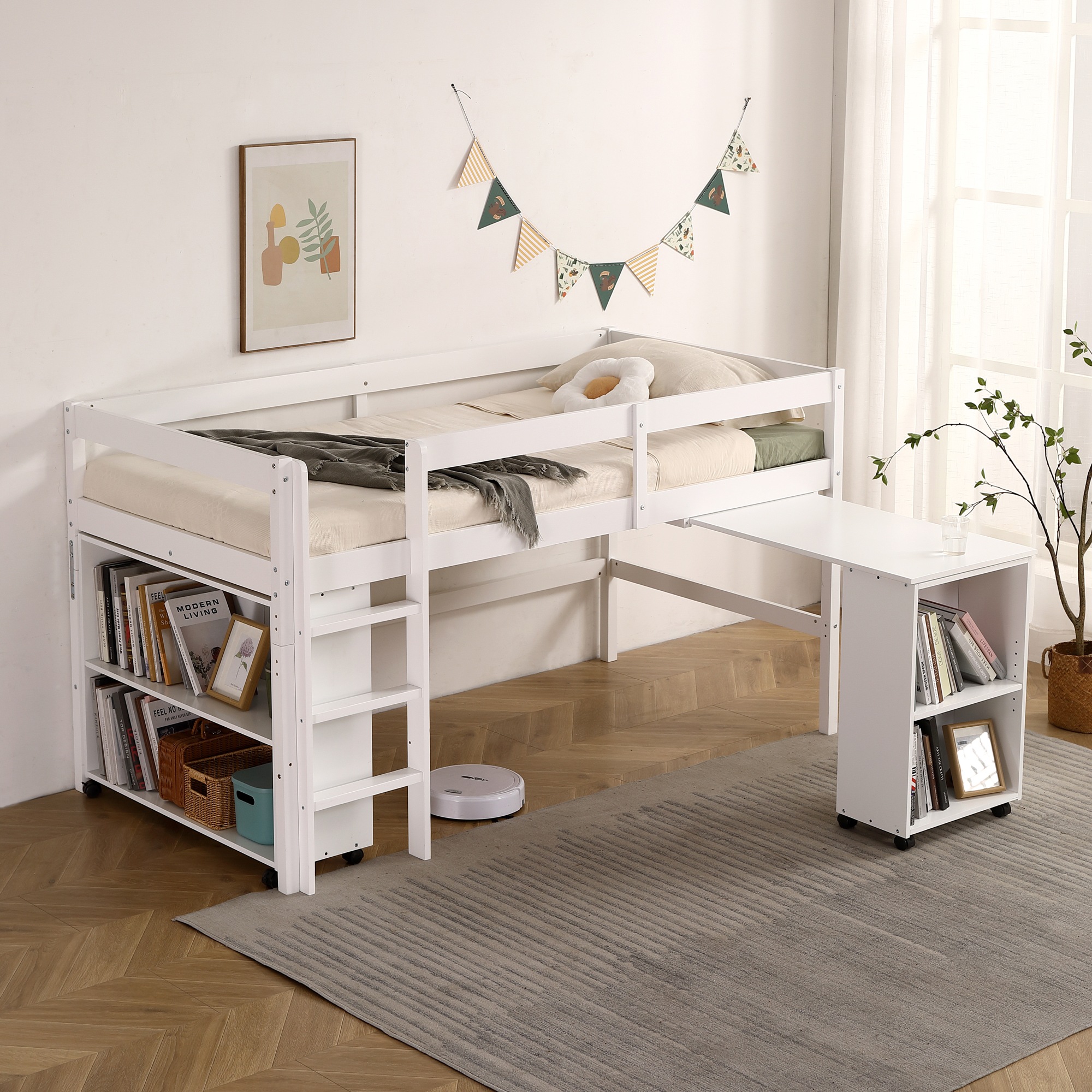 227【10cm厚さマットレス付き】システムベッド ロフトベッド 木製 シングル ベッド ロータイプ ベッド デスク 本棚 机付き 学習机 コンパクト 本棚付き 木製ベッド 天然木 収納 子供 大人 227【10cm厚さマットレス付き】システムベッド ロフトベッド 木製 シングル ベッド ロータイプ ベッド デスク 本棚 机付き 学習机 コンパクト 本棚付き 木製ベッド 天然木 収納 子供 大人