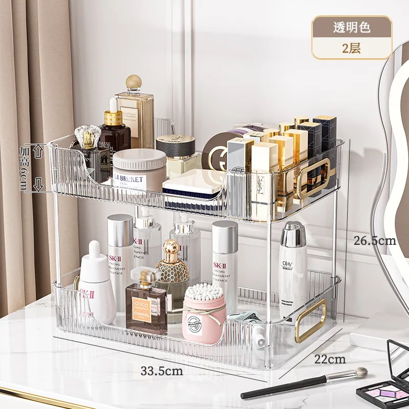 大容量アクリル化粧棚,バスルームオーガナイザー,化粧品収納棚,口紅ホルダー,家庭用スタンド,送料無料