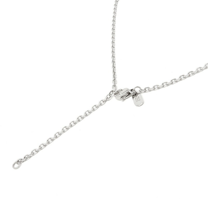 LH-1 エッジ ダブルリング ネックレス シルバー×ブラック サージカルステンレス316L 金属アレルギー対応 03NE0495BK ステンレスネックレ LH-1 エッジ ダブルリング ネックレス シルバー×ブラック サージカルステンレス316L 金属アレルギー対応 03NE0495BK ステンレスネックレ