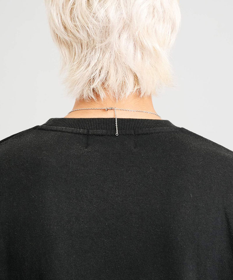 LH-1 エッジ ダブルリング ネックレス シルバー×ブラック サージカルステンレス316L 金属アレルギー対応 03NE0495BK ステンレスネックレ LH-1 エッジ ダブルリング ネックレス シルバー×ブラック サージカルステンレス316L 金属アレルギー対応 03NE0495BK ステンレスネックレ