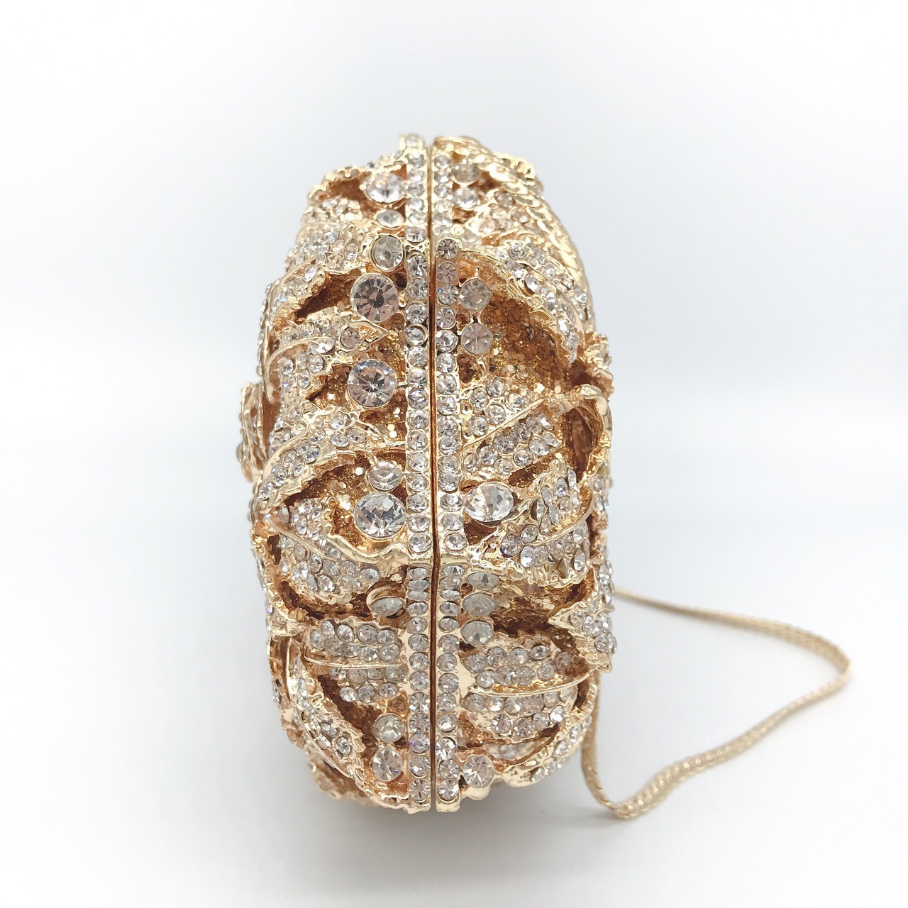 バラの花ダイヤモンドのディナーバッグ金属のハードケースの女性バッグはイブニングドレスの宴会にダイヤモンドのバッグを入れることができます バラの花ダイヤモンドのディナーバッグ金属のハードケースの女性バッグはイブニングドレスの宴会にダイヤモンドのバッグを入れることができます