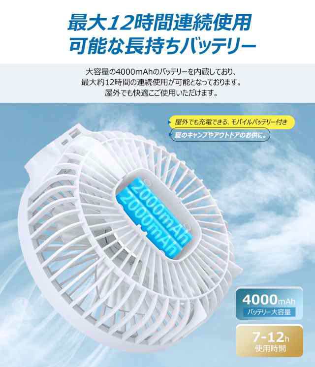 卓上扇風機 扇風機 壁掛け マグネットリモコン付き LED照明機能付き 1台3役 風量3段階 パワフル送風 静音 熱中症対策 271
