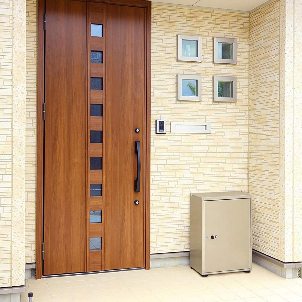 宅配ボックス ポスト 郵便ポスト 置き配 郵便受け 新聞受け 郵便 メール便 新聞 朝刊 夕刊 TR-3465(TGY) Receibo レシーボ すぐに使える完成品 グリーンライフ